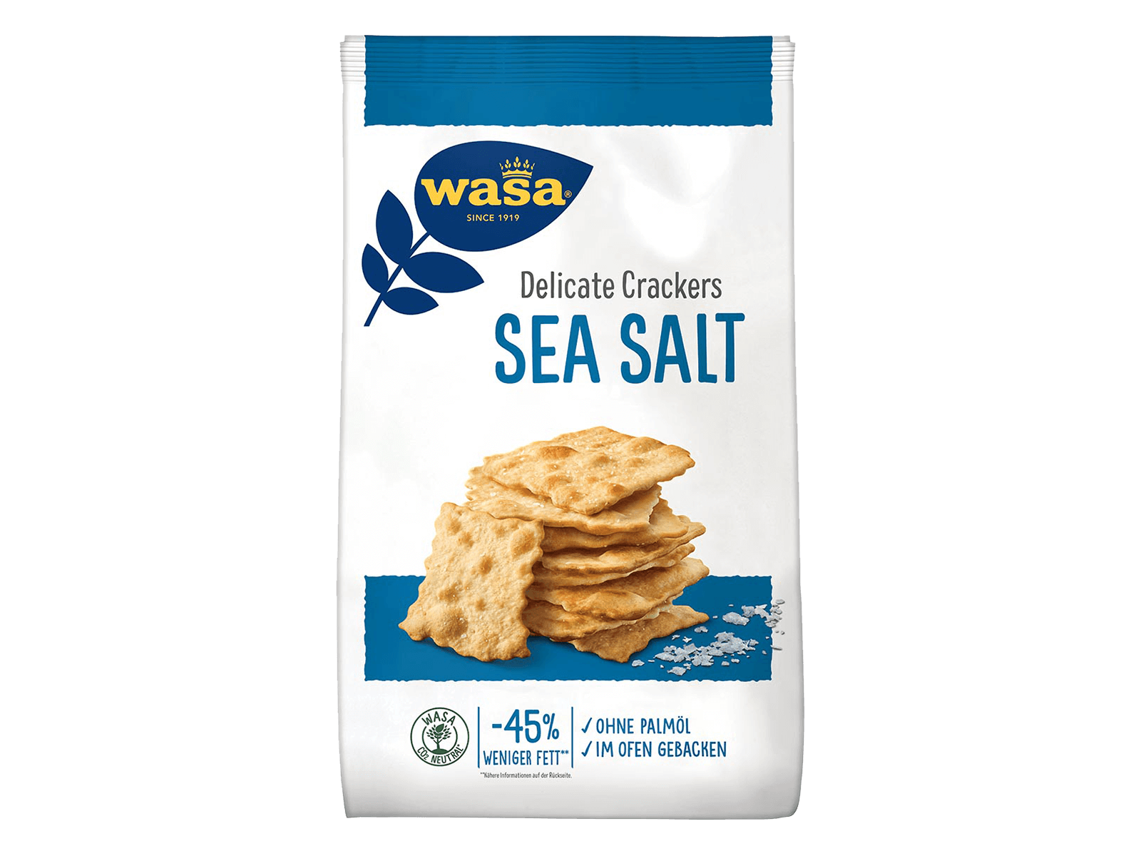 Feinstes Aroma: Tasty Snacks Sea Salt Crackers | Wasa